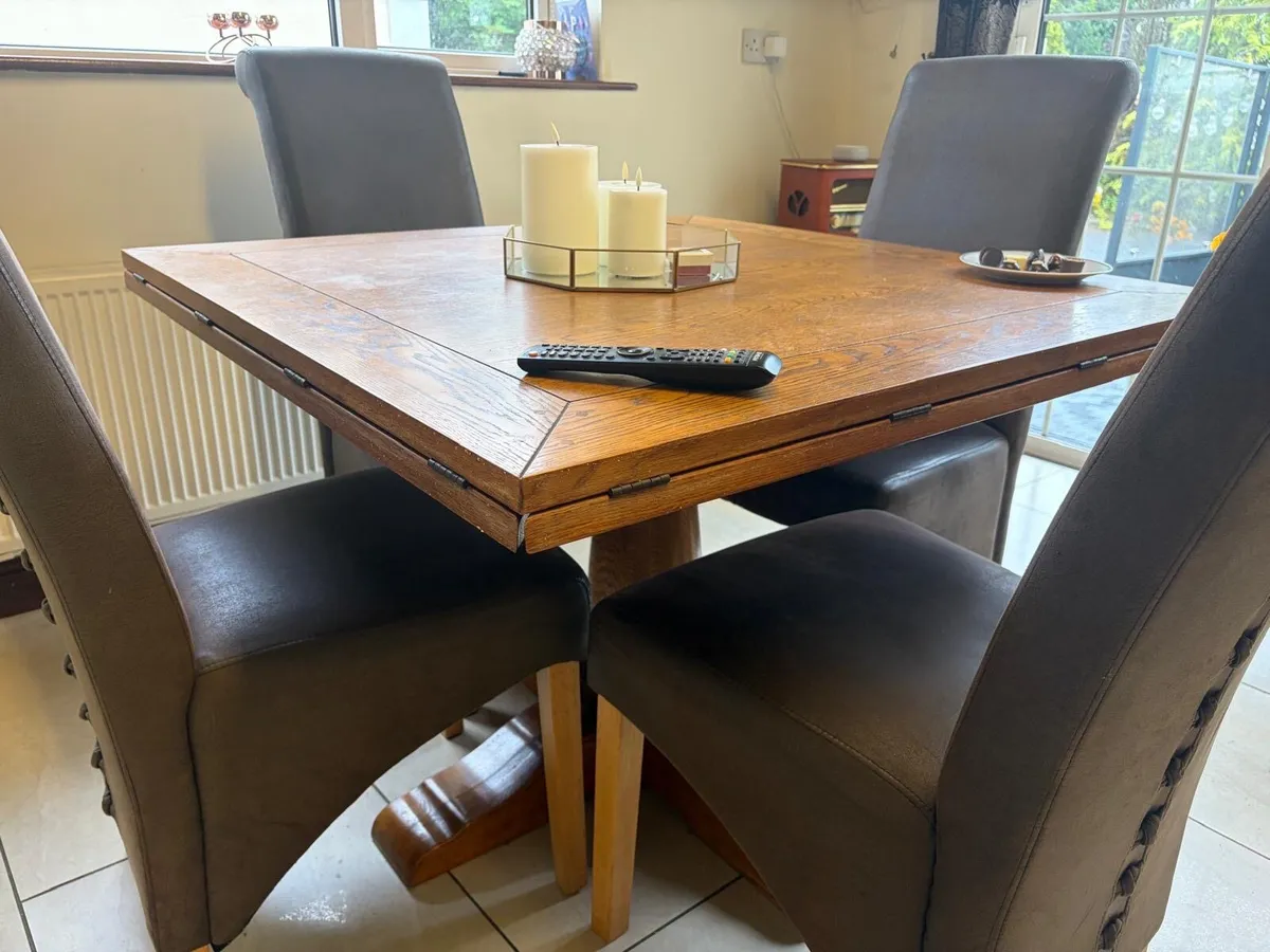Oak Kitchen Table - Image 3