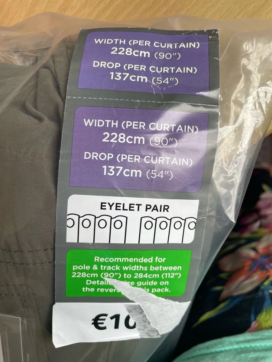 Half price curtains: navy velour - Image 3