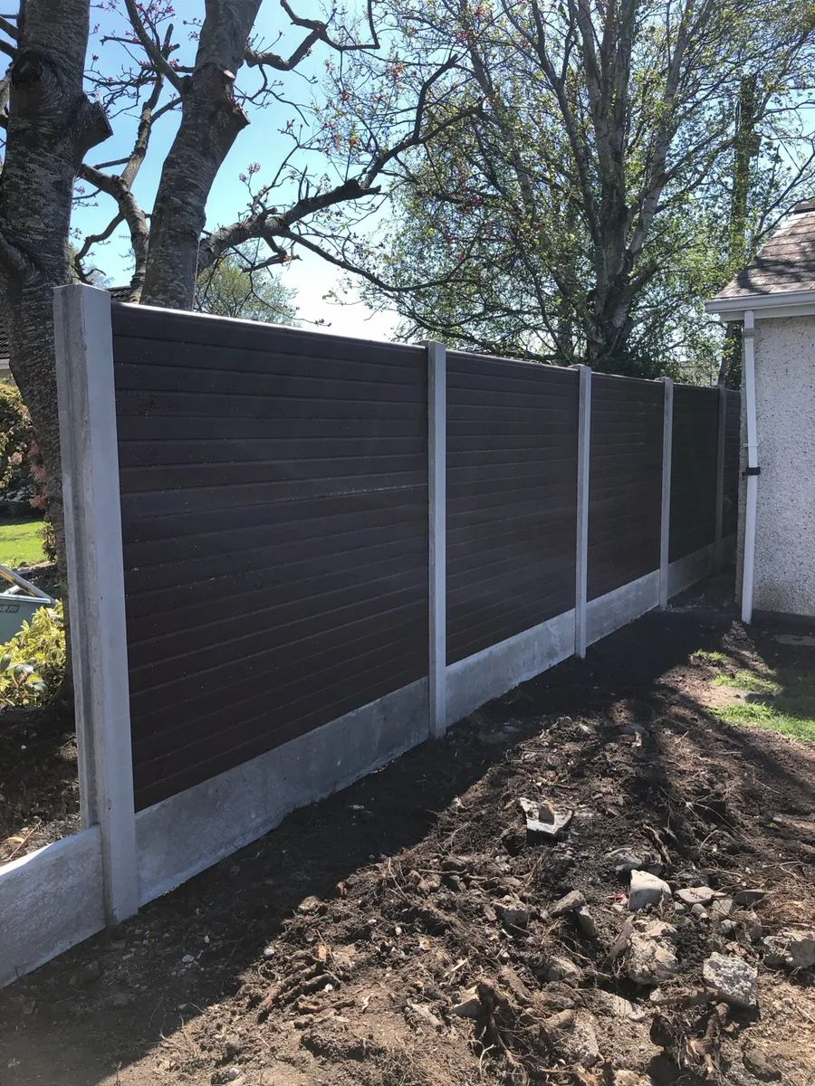PVC Fence panels, posts gate - Image 1