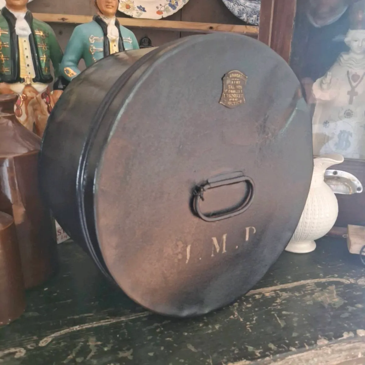 Antique British Military Hat Box - Image 3