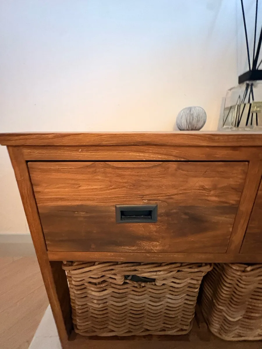 Hall console table with shoe storage - Image 3