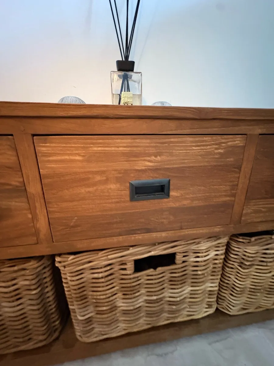 Hall console table with shoe storage - Image 4
