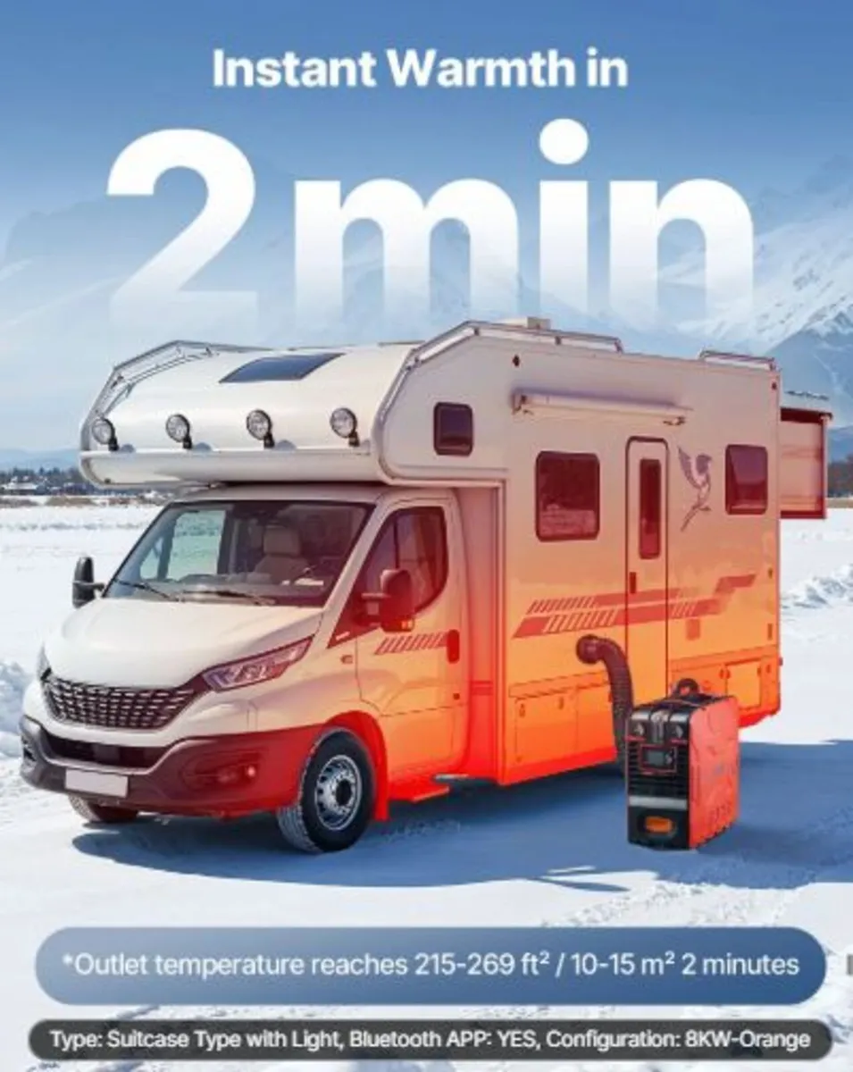 Diesel Heater, 5-8KW, DC 12V, All in One Portable - Image 3