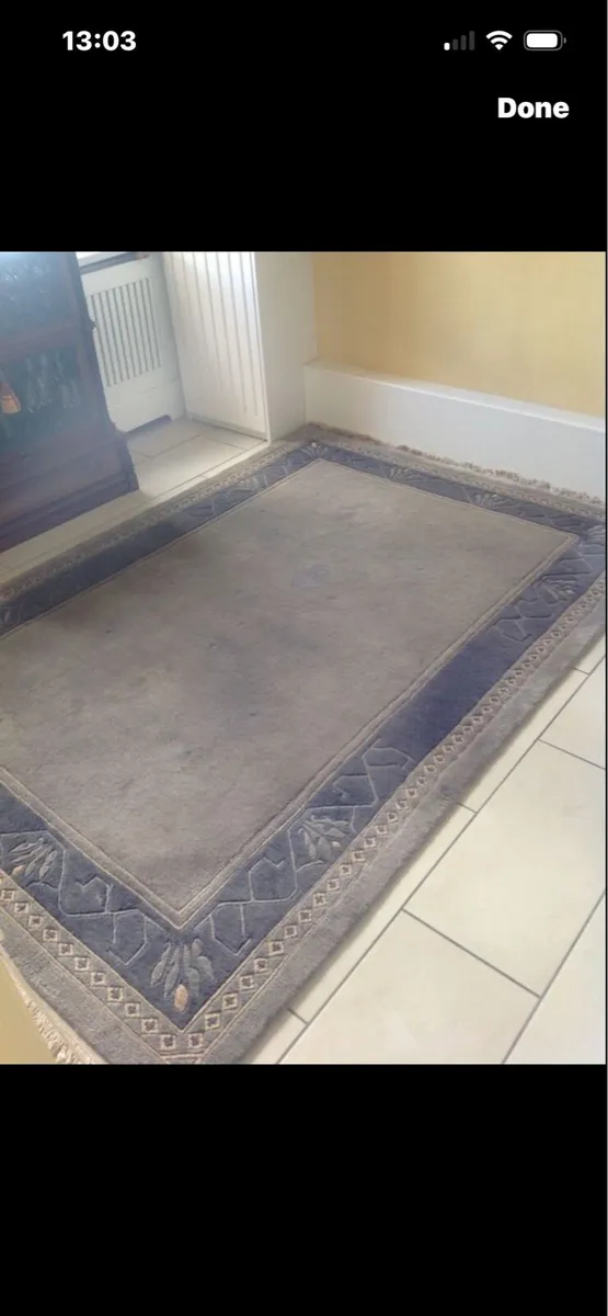 Handmade Nepalese Floor Carpet - Image 1