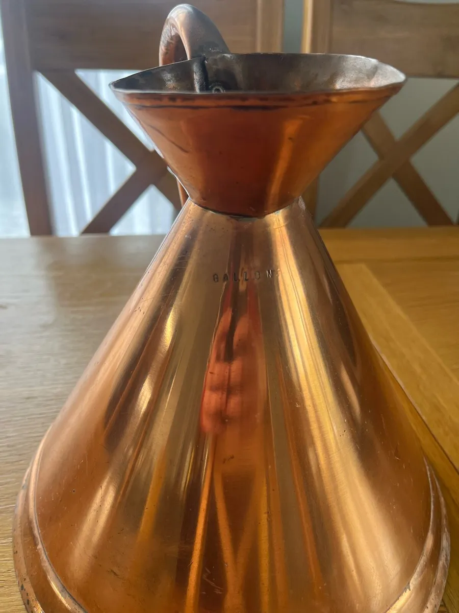 Vintage Copper 1 Gallon Measure - Image 2