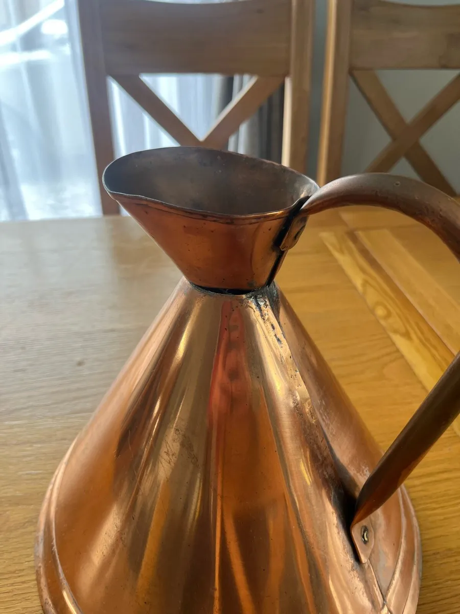 Vintage Copper 1 Gallon Measure - Image 3