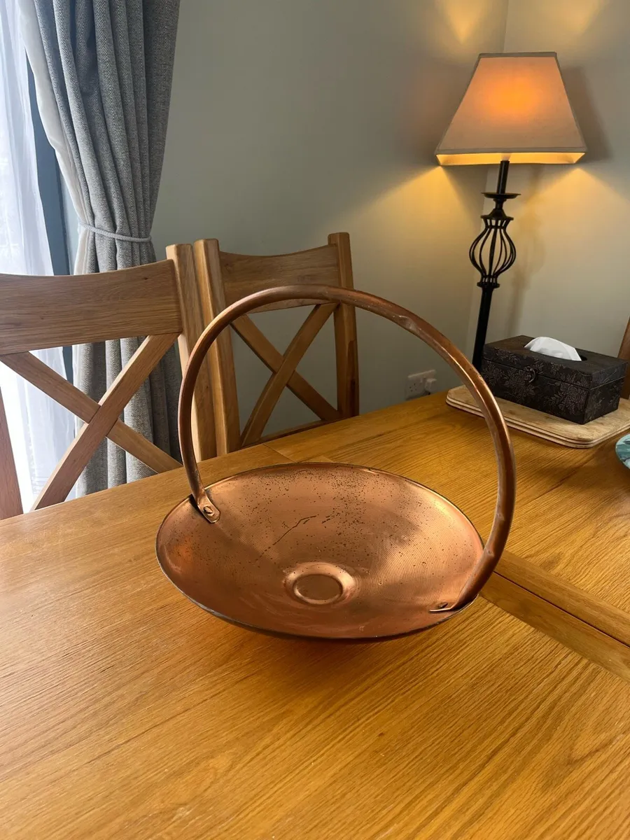 Vintage Copper Basket / Fruitbowl - Image 2