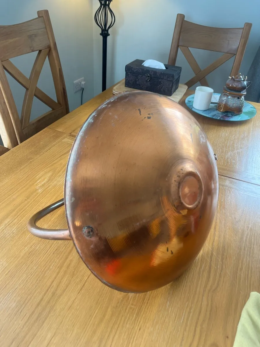 Vintage Copper Basket / Fruitbowl - Image 4