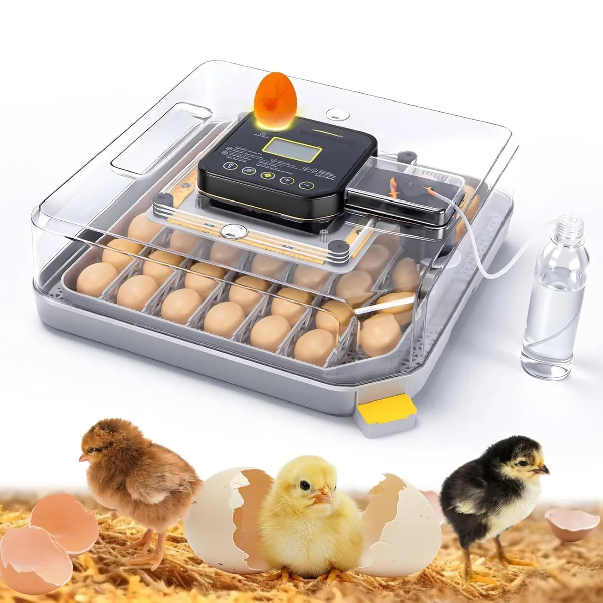 48-Egg Fully Automatic Incubator 12V/220V - Image 1