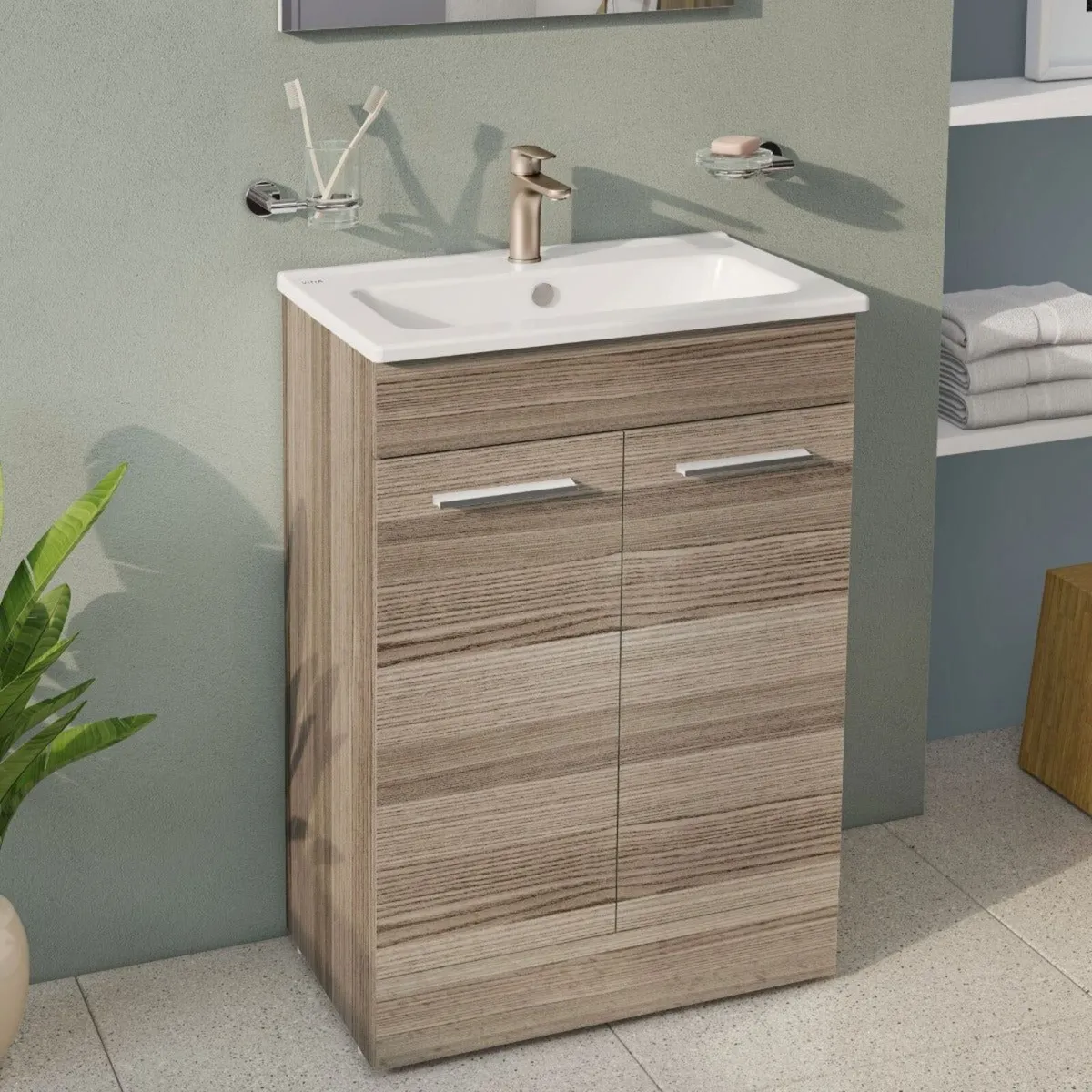 Vitra 600mm Slimline Vanity Unit And Basin Deal
