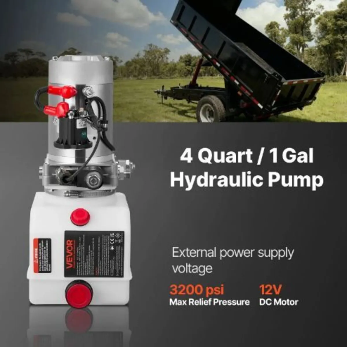 4 L Hydraulic Power Unit, Single Acting Dump - Image 3