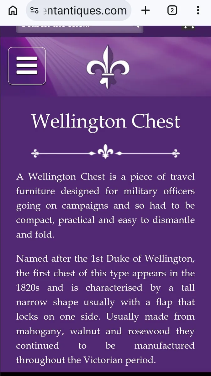Wellington chest , 7 drawers - Image 4