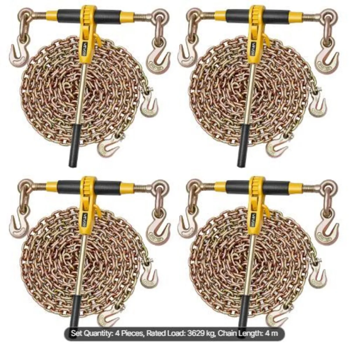 Ratchet Chain Binder, 5/16 in x 12.8 ft G80 Chain - Image 1