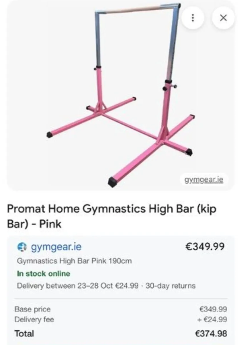 Gymnastic bar's heavy duty save €€€ - Image 1
