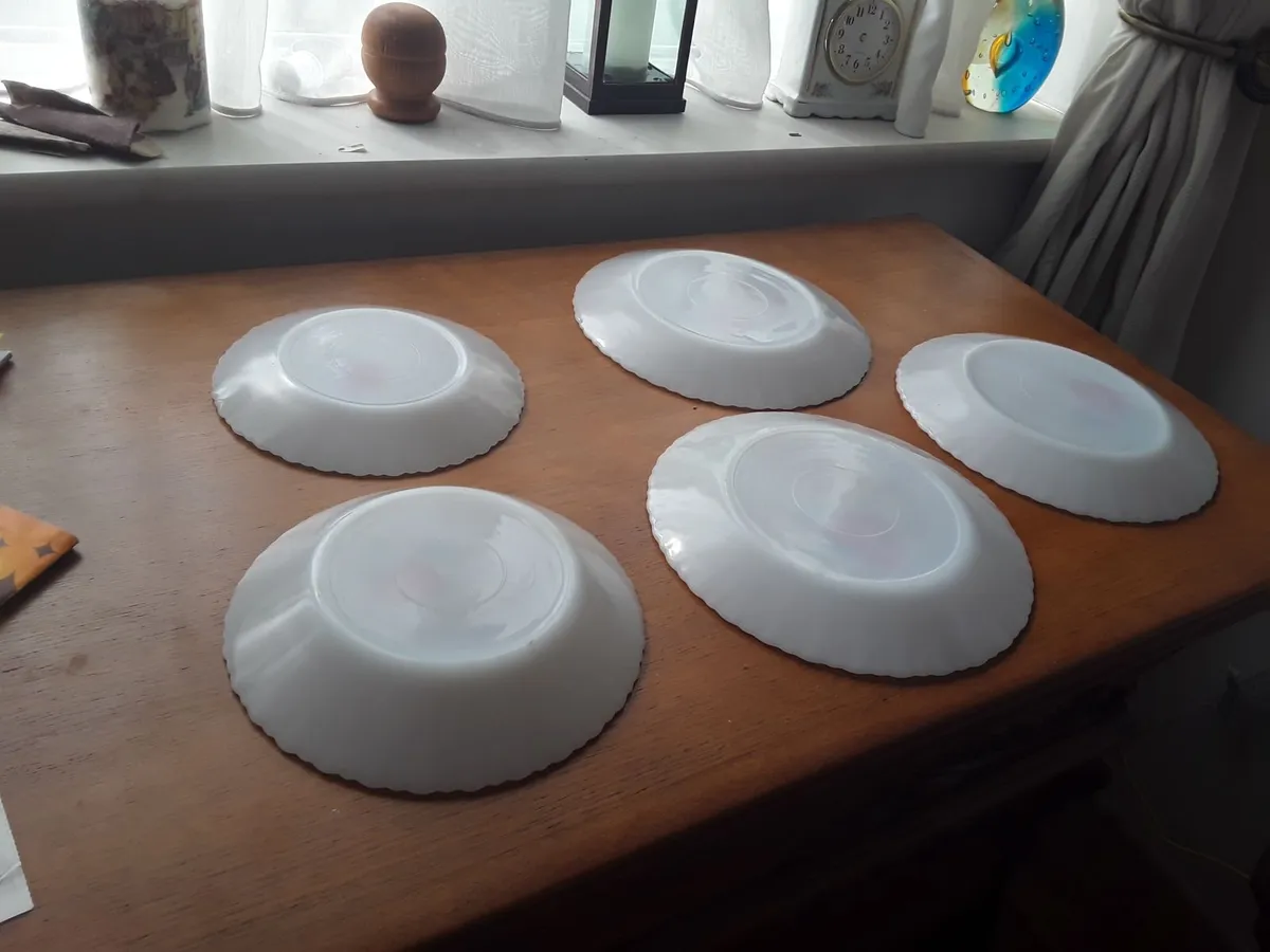 3  dinner plates 2  smaller plates - Image 3