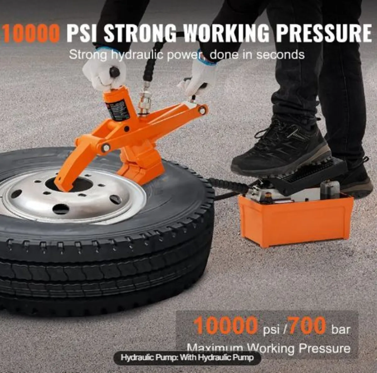 Hydraulic Tire Bead Breaker 10000 PSI Foot Pump - Image 1