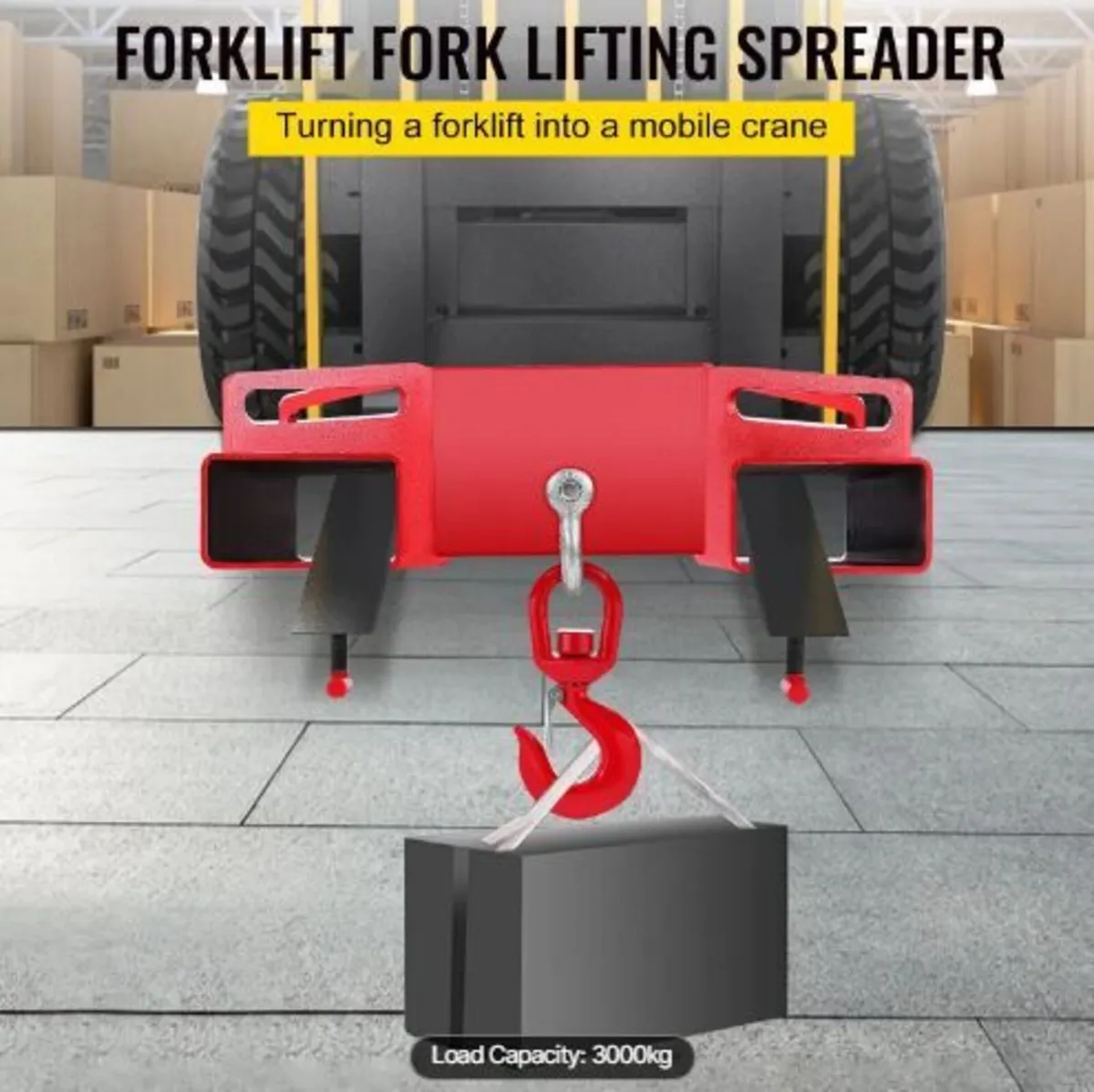 3 Ton Forklift Lifting Hook - Image 1