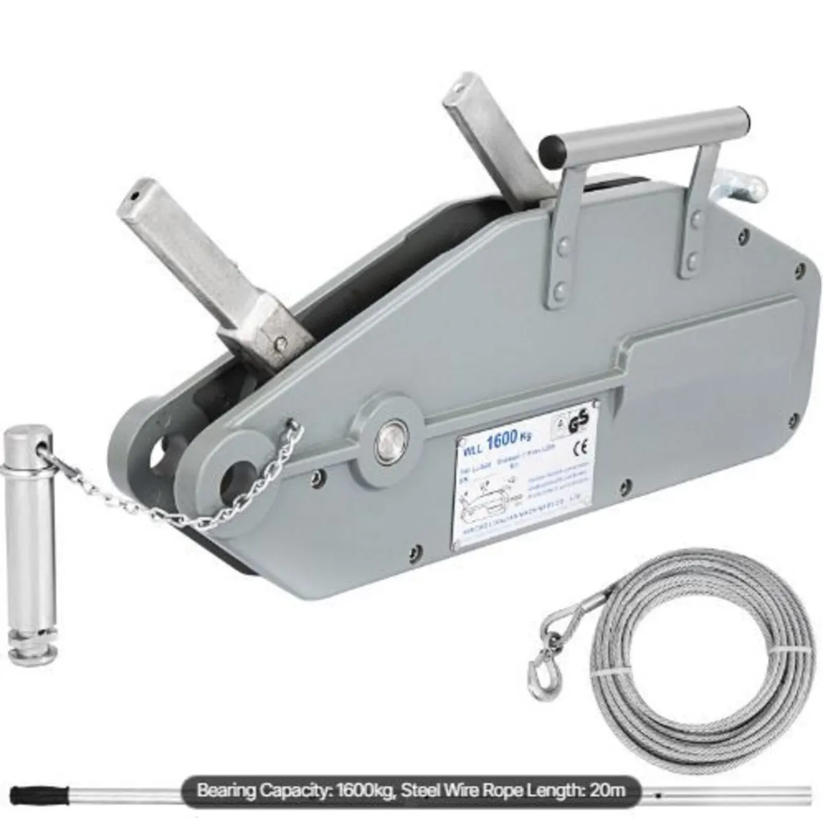 Wire Rope Puller 1.6T/1587.6 kg Capacity - Image 1