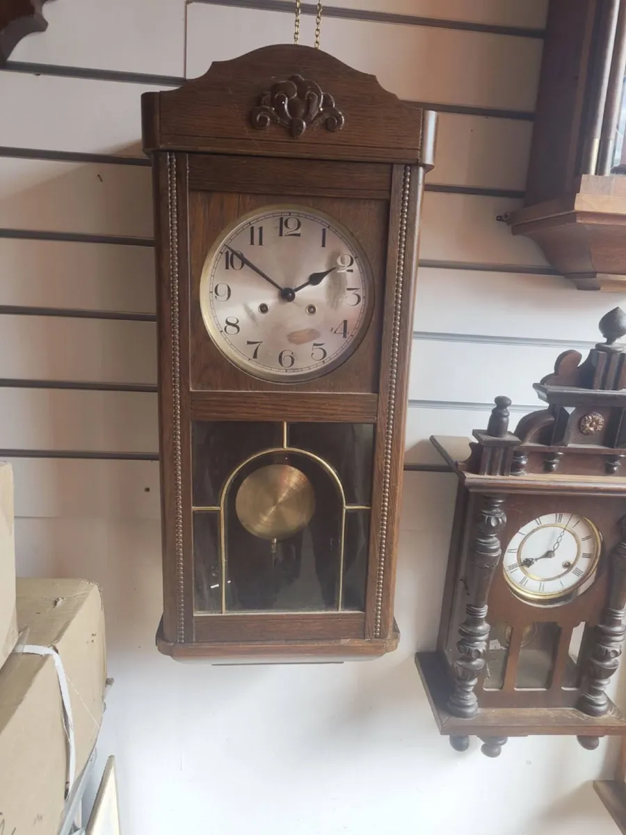 1920s Pendulum Wall Clock - Image 1