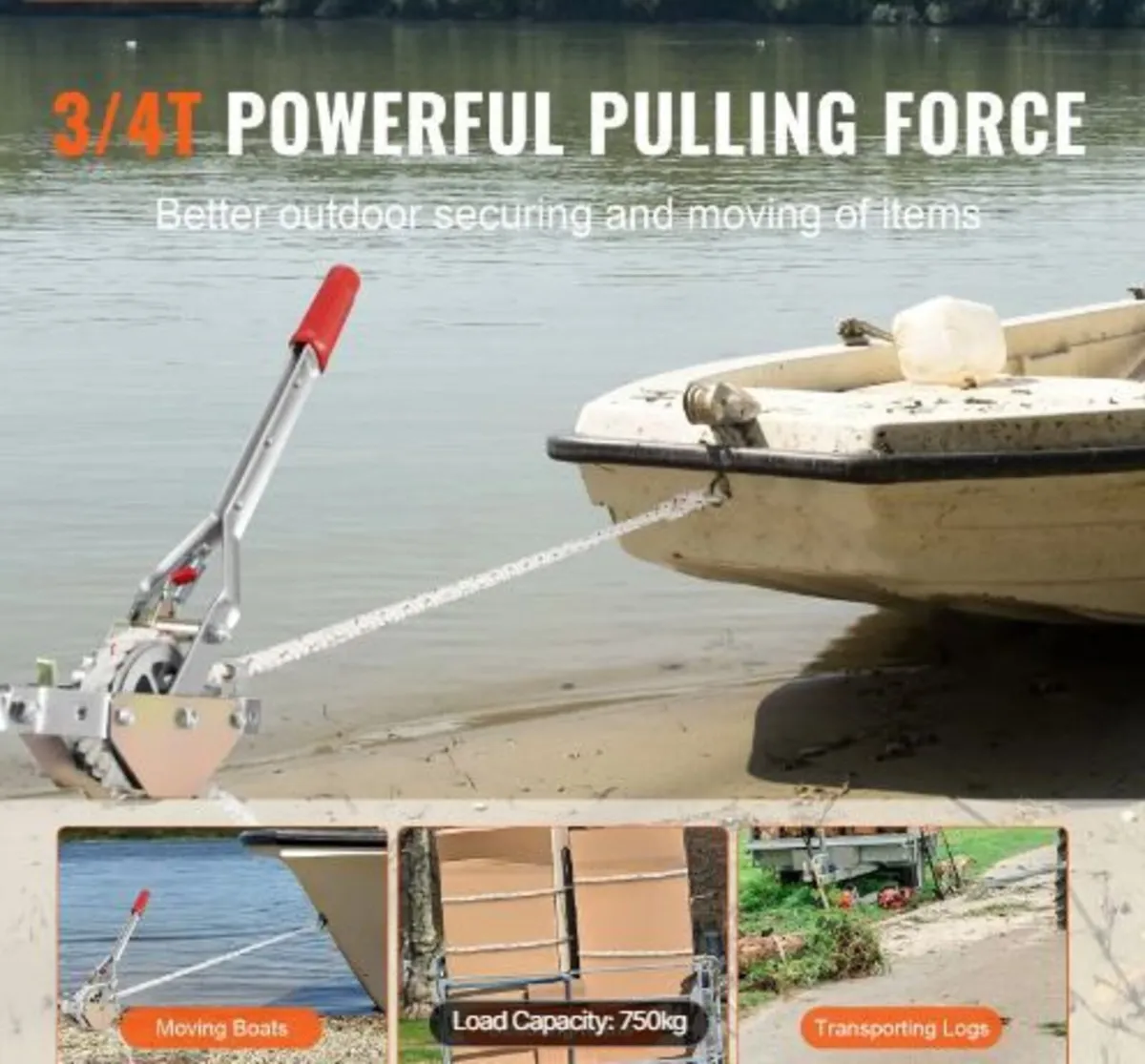 Rope Puller, 3/4 Ton (750 kg) Pulling Capacity - Image 4