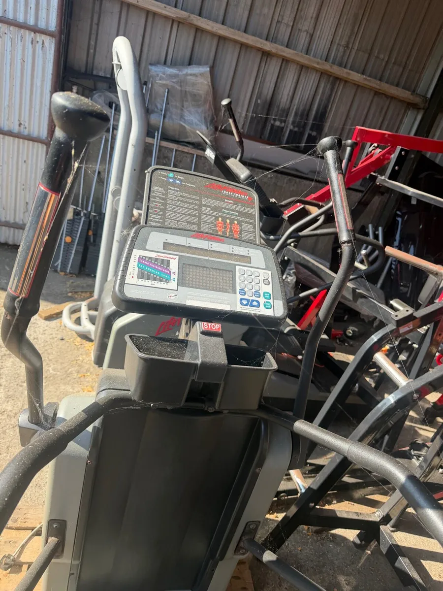 2 x Life fitness commercial powered cross trainers - Image 2