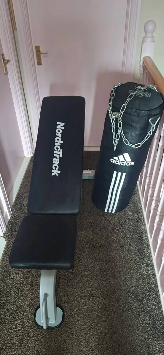 Nordic- track utility bench and heavy duty boxing - Image 3