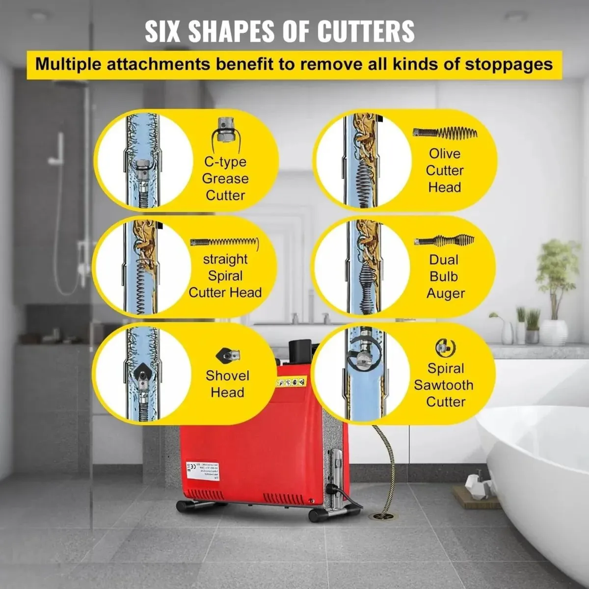 390W Electric Drain Cleaning Machine - Image 3
