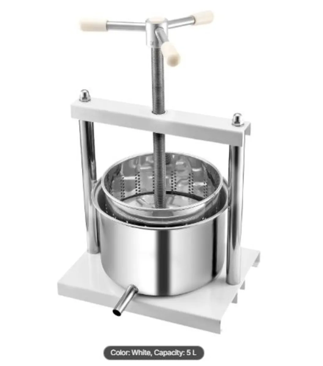 1.45 Gal/5L Fruit Wine Press, 2 Stainless Steel - Image 4
