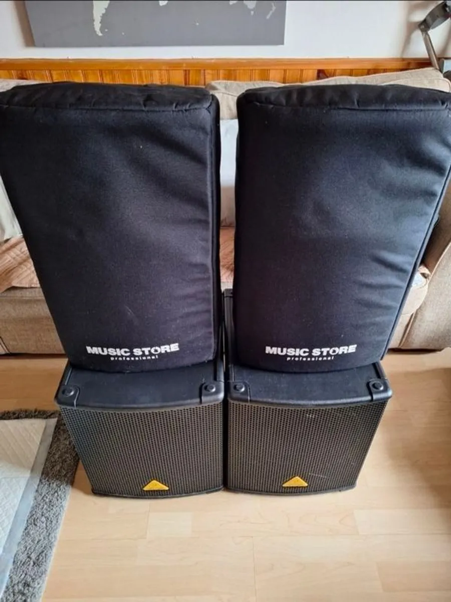 Behringer Active Full PA System and Speaker Poles - Image 2