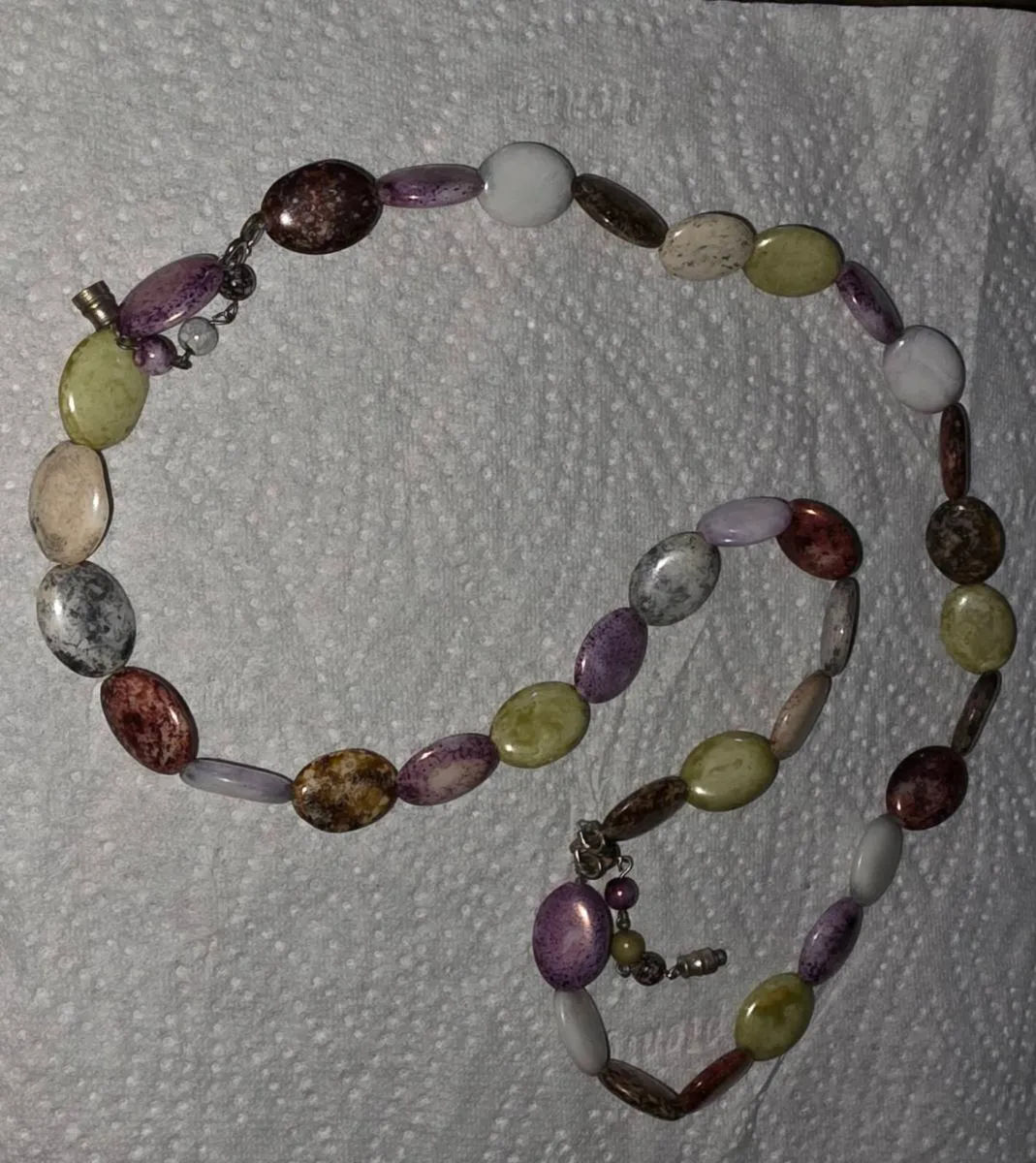 POLISHED REAL BEACHSTONES, 24"Long Rare Necklace ! - Image 3