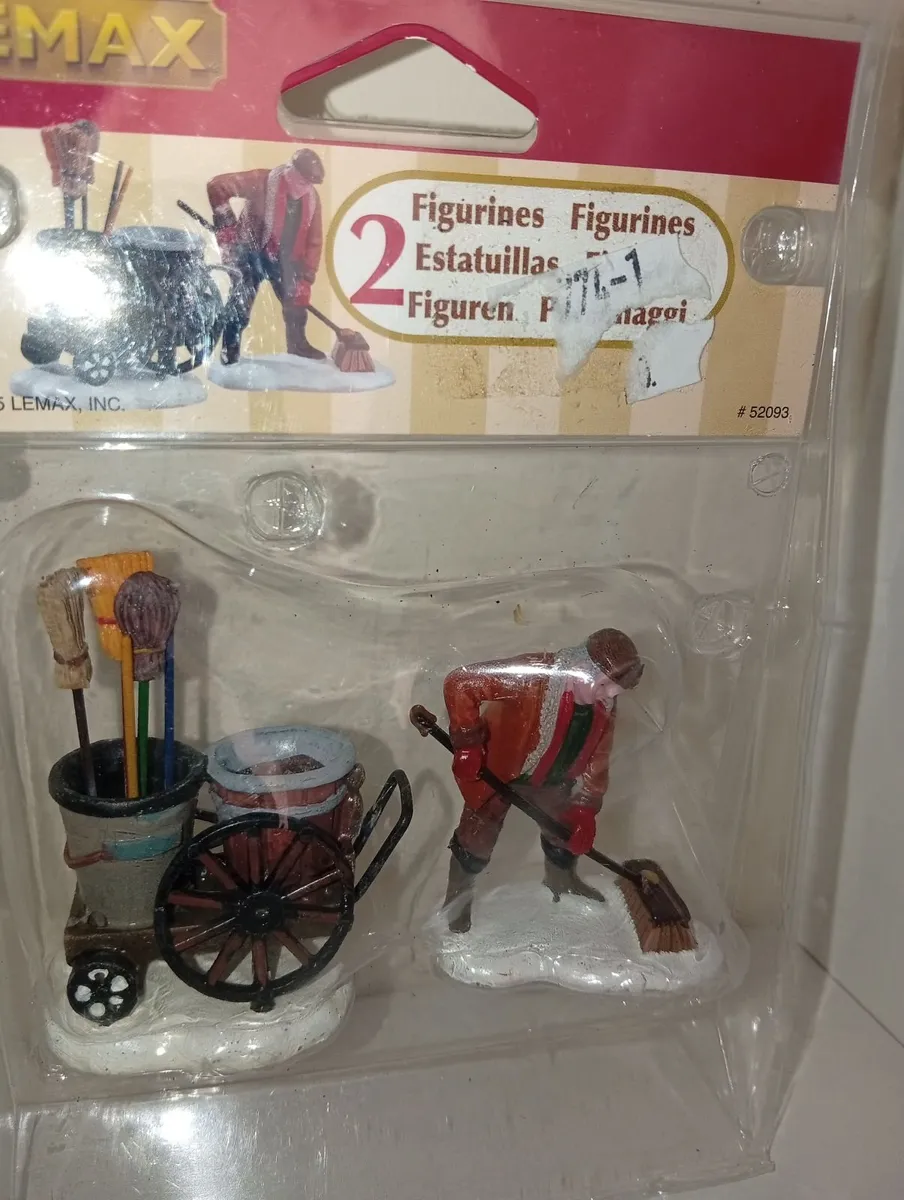 Lemax Street Sweeper Christmas Village Figurine - Image 1