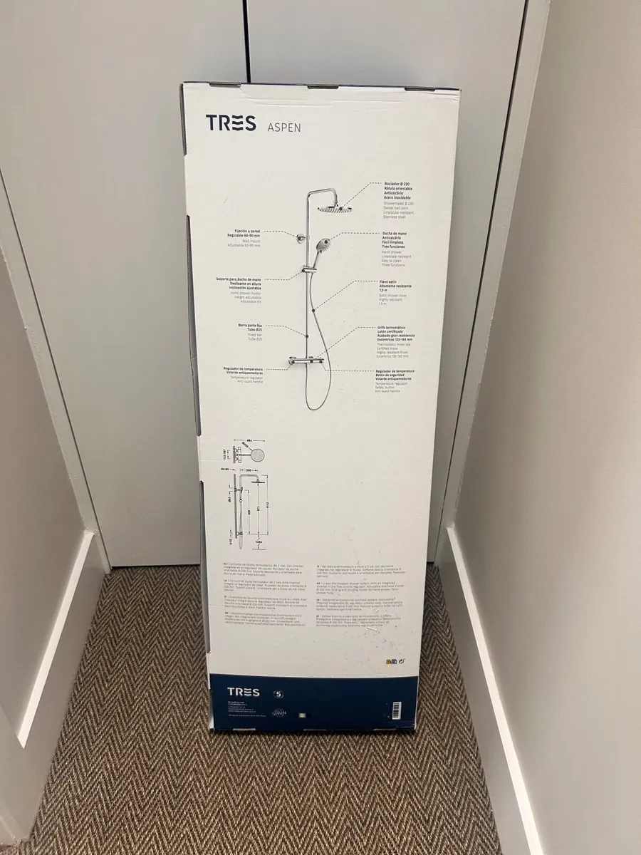 New TRES Aspen Thermostatic Rainfall Shower System - Image 2