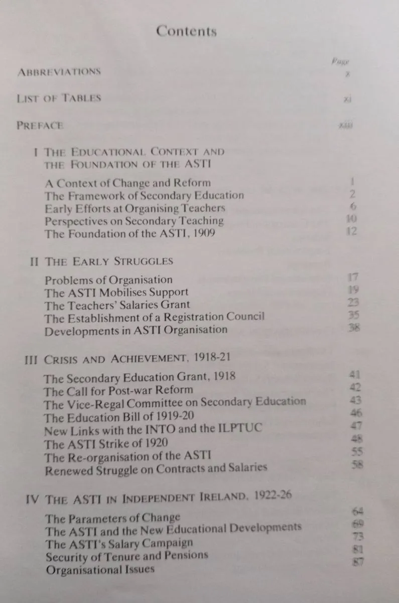 ASTI Post Primary Education Book 1909 1984 - Image 2