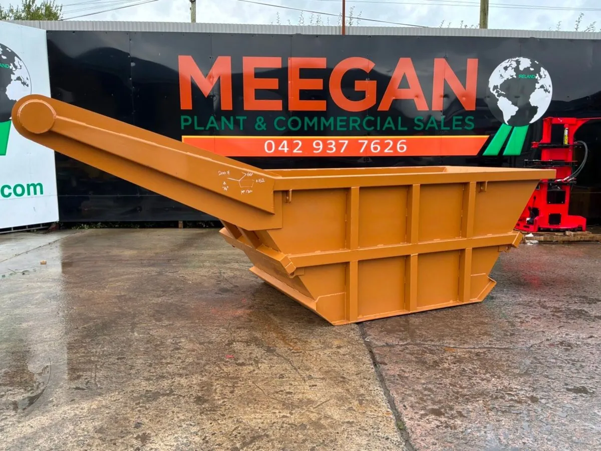 New / unused 7cu/yd excavator material drag skip.. - Image 1