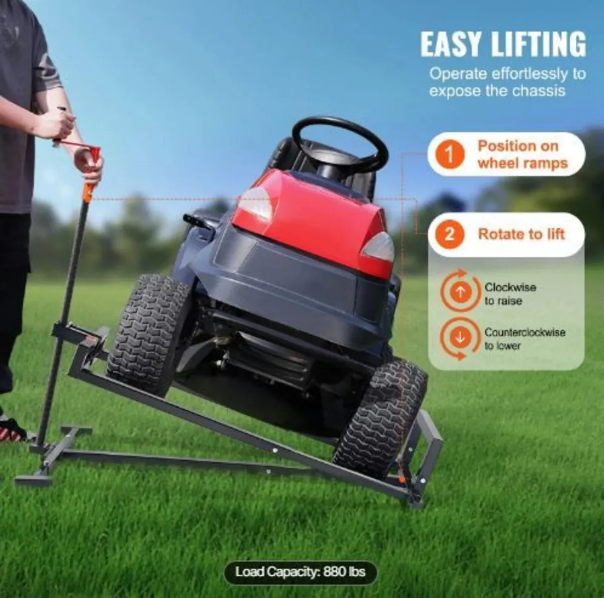 Ride on Lawn Mower Lift Jack - Image 4