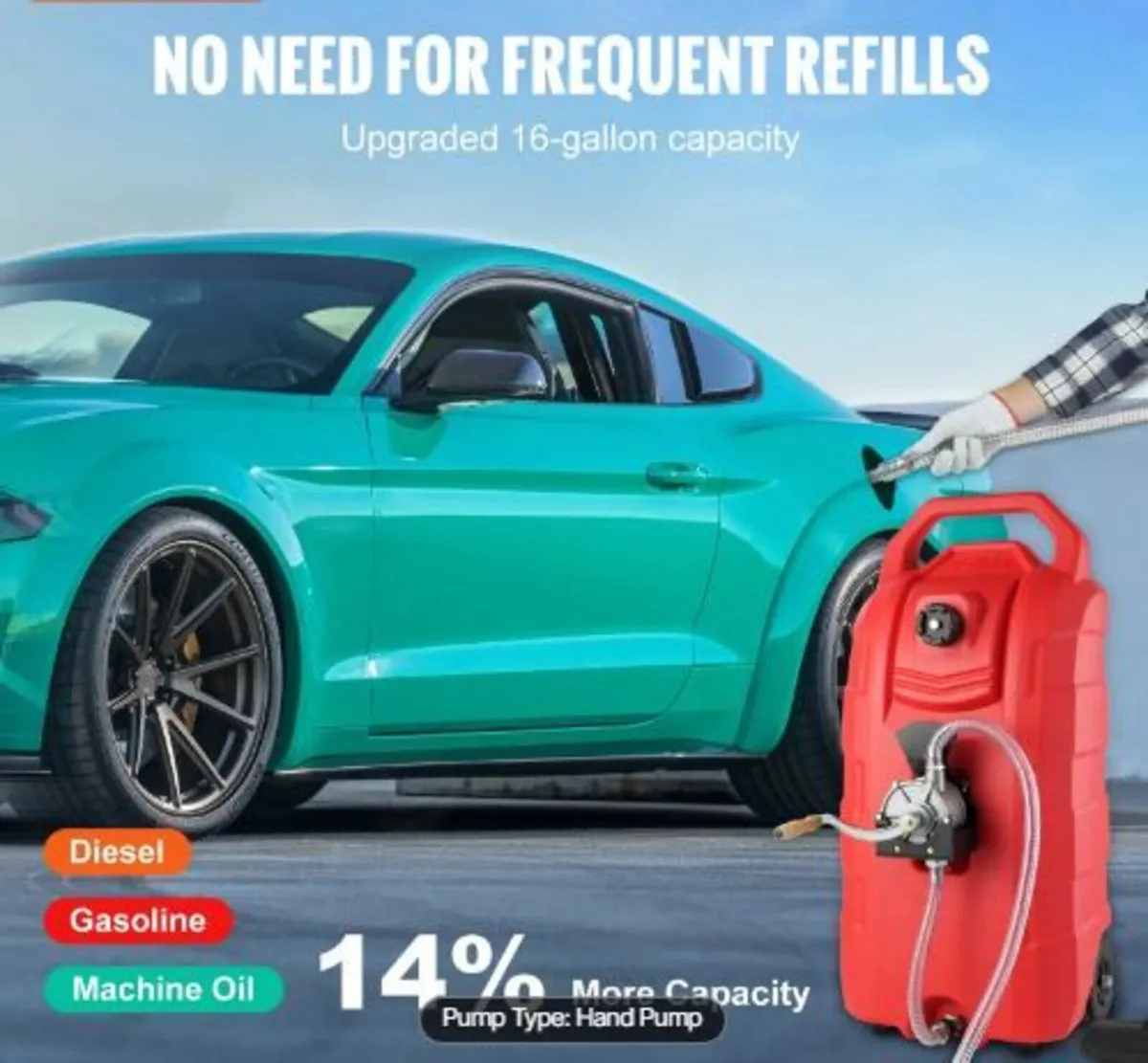 16 Gallon Fuel Caddy, 7.8 L/min - Image 3