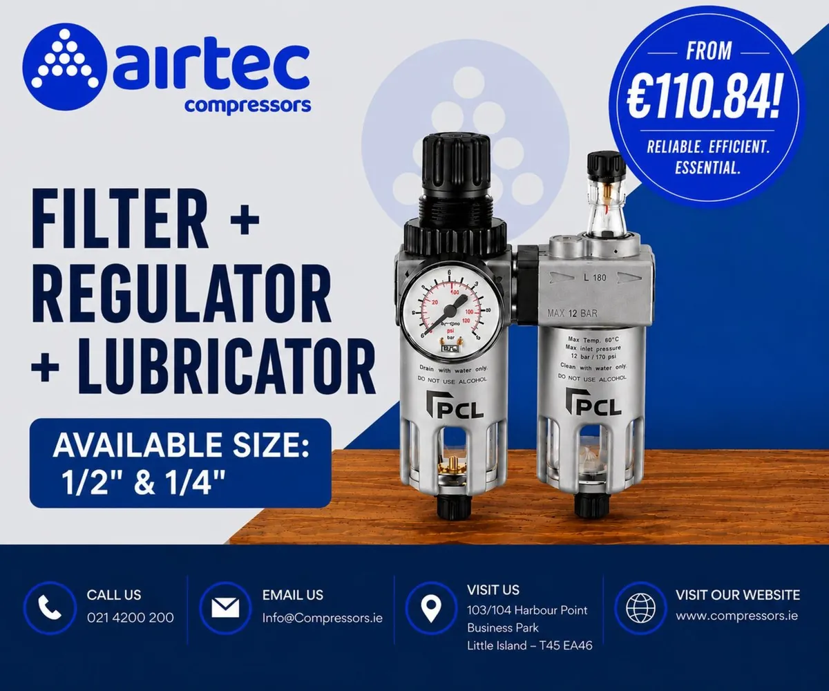 Compressor-Filter-Regulator-Lubricator- In Stock - Image 2