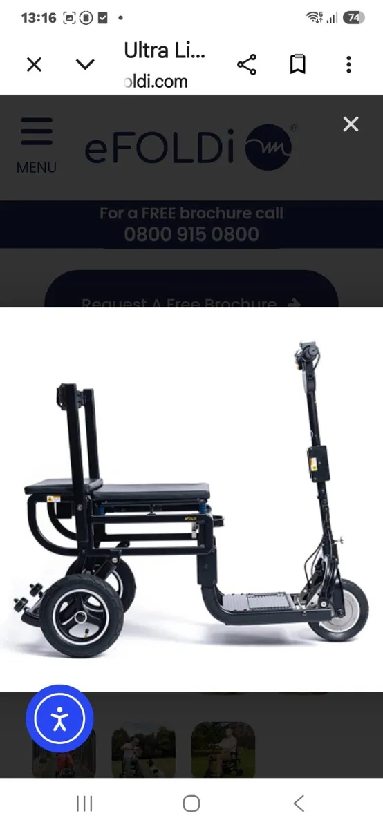 Mobility scooter folding lite - Image 1