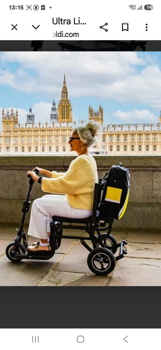 Mobility scooter folding lite - Image 2