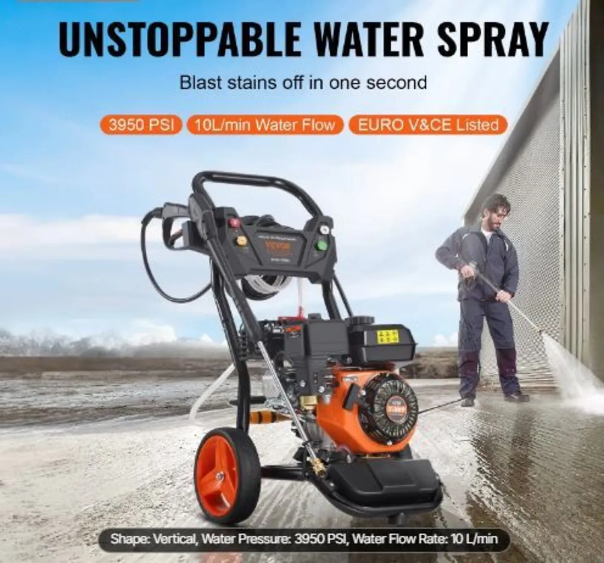 Gas Pressure Washer, 3950 PSI - Image 2