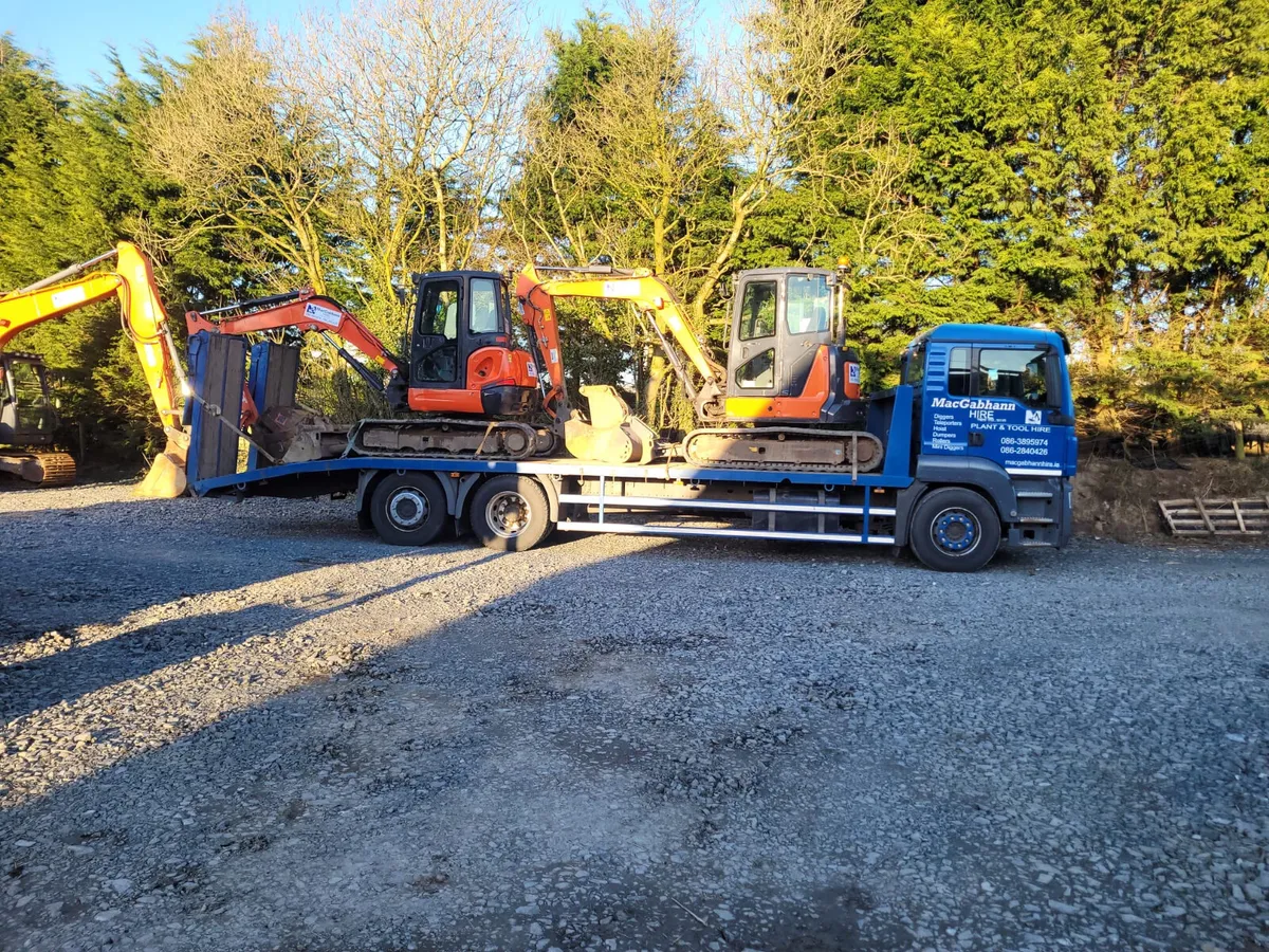 5 and 8 ton diggers for hire