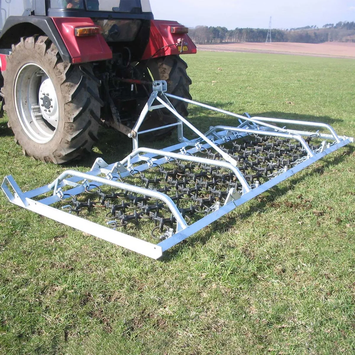 RITCHIE 4M MOUNTED GALVANISED GRASS HARROW - Image 1