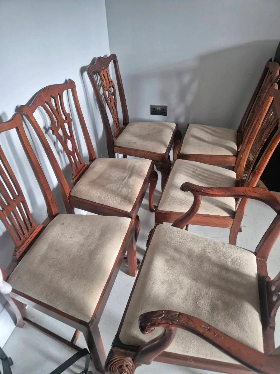 6 antique chairs - Image 3