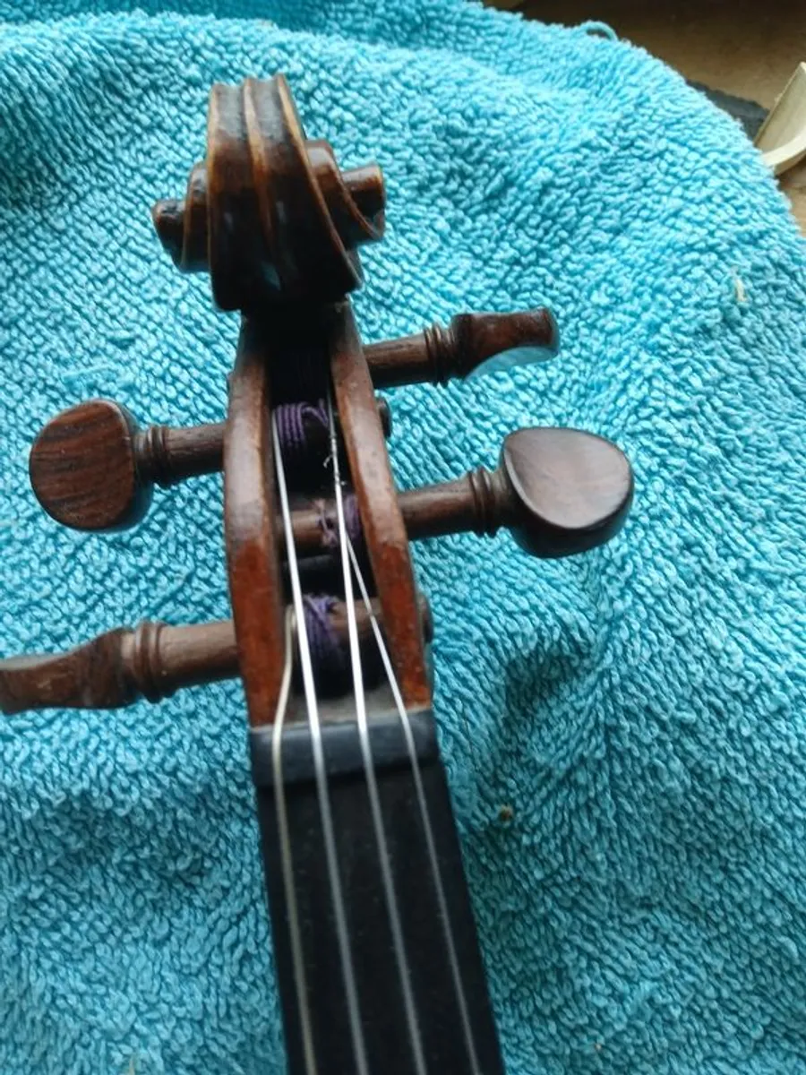 Old French 3/4 Violin - Image 3
