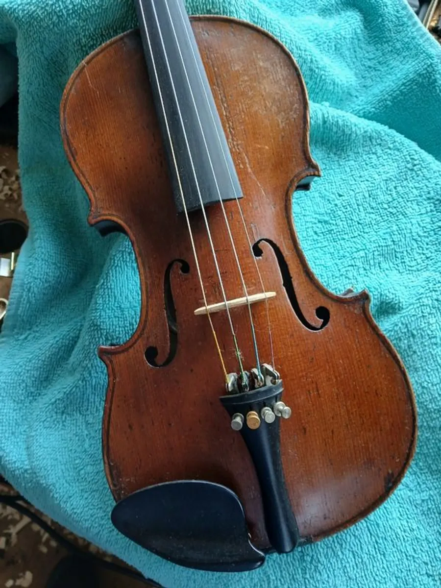 Old French 3/4 Violin - Image 4