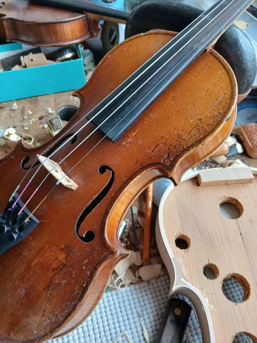 Old French 3/4 Violin - Image 1
