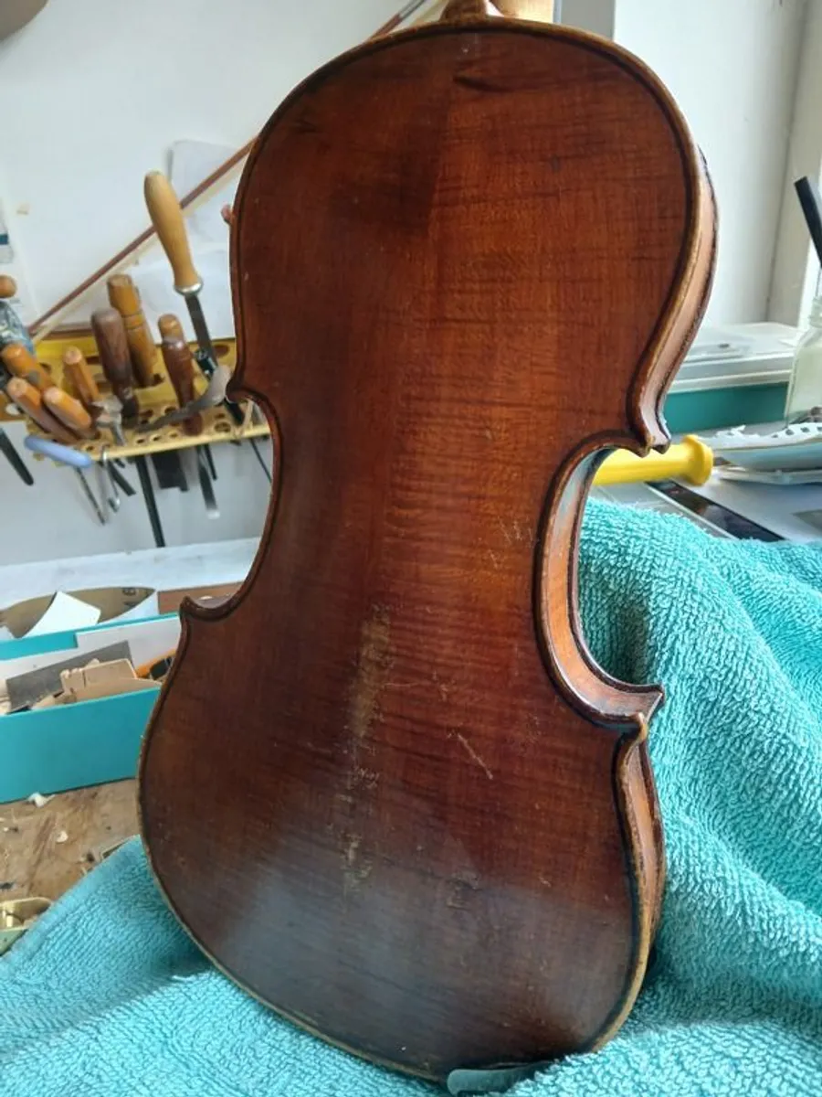 Old French 3/4 Violin - Image 2
