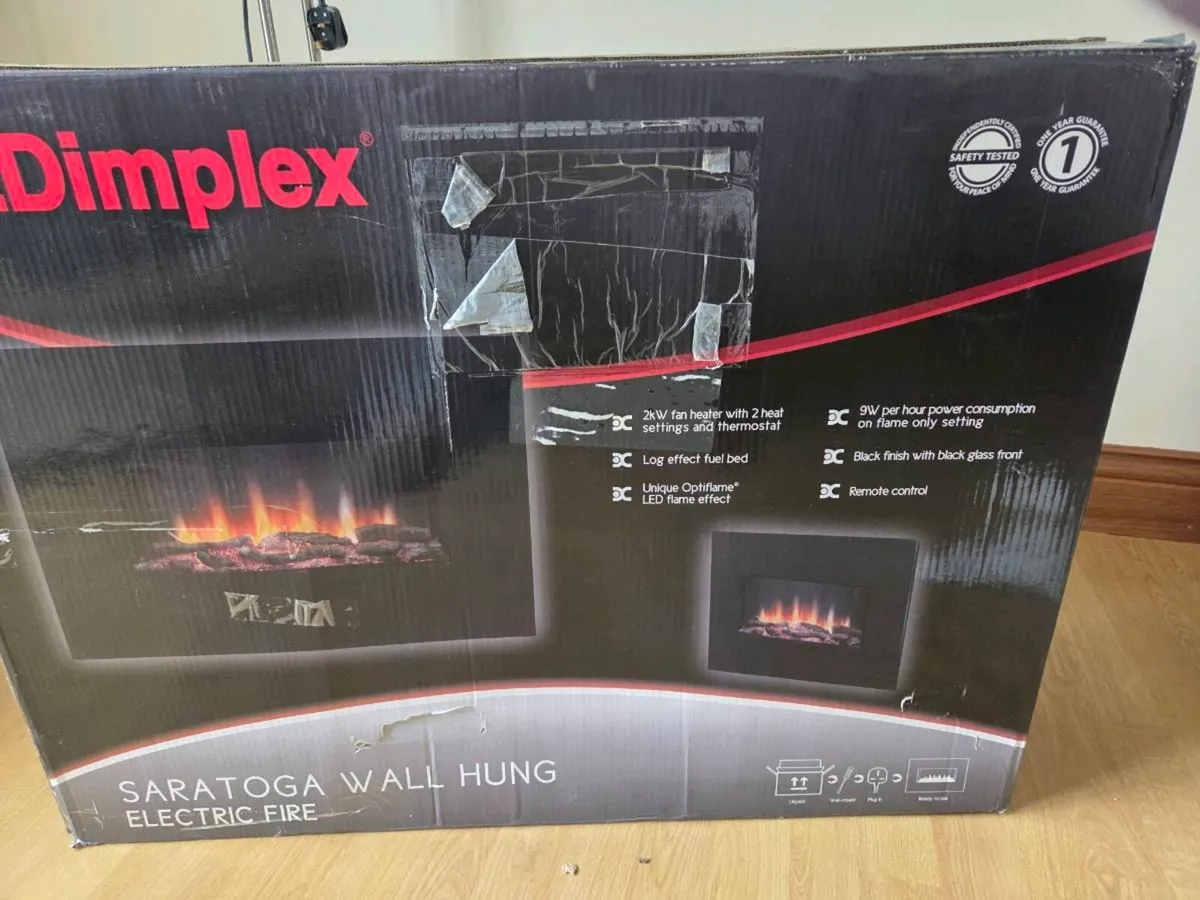 Duplex wall mounted fireplace - Image 3
