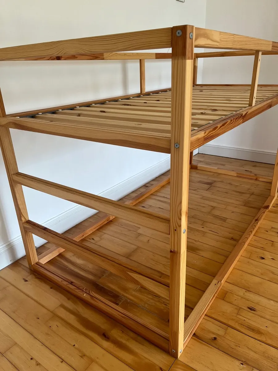 reversible loft bed (Ikea Kura) in solid pine wood - Image 3