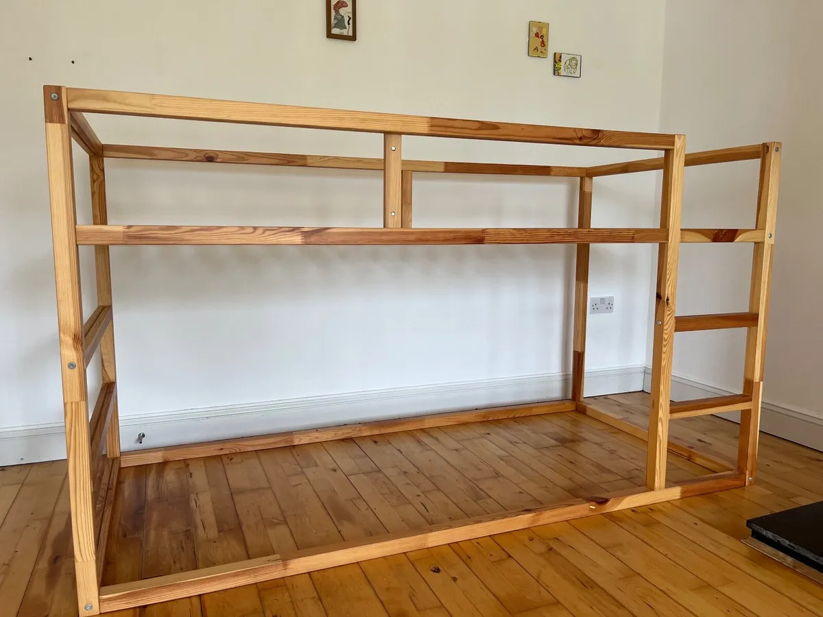 reversible loft bed (Ikea Kura) in solid pine wood - Image 2